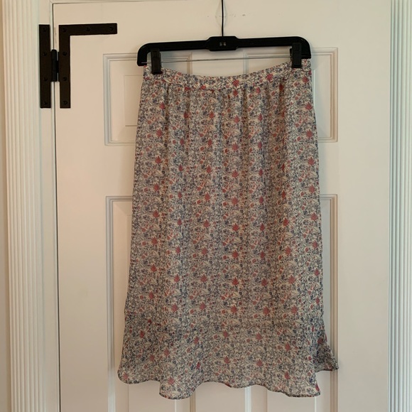 Madewell high low floral skirt - Picture 3 of 4